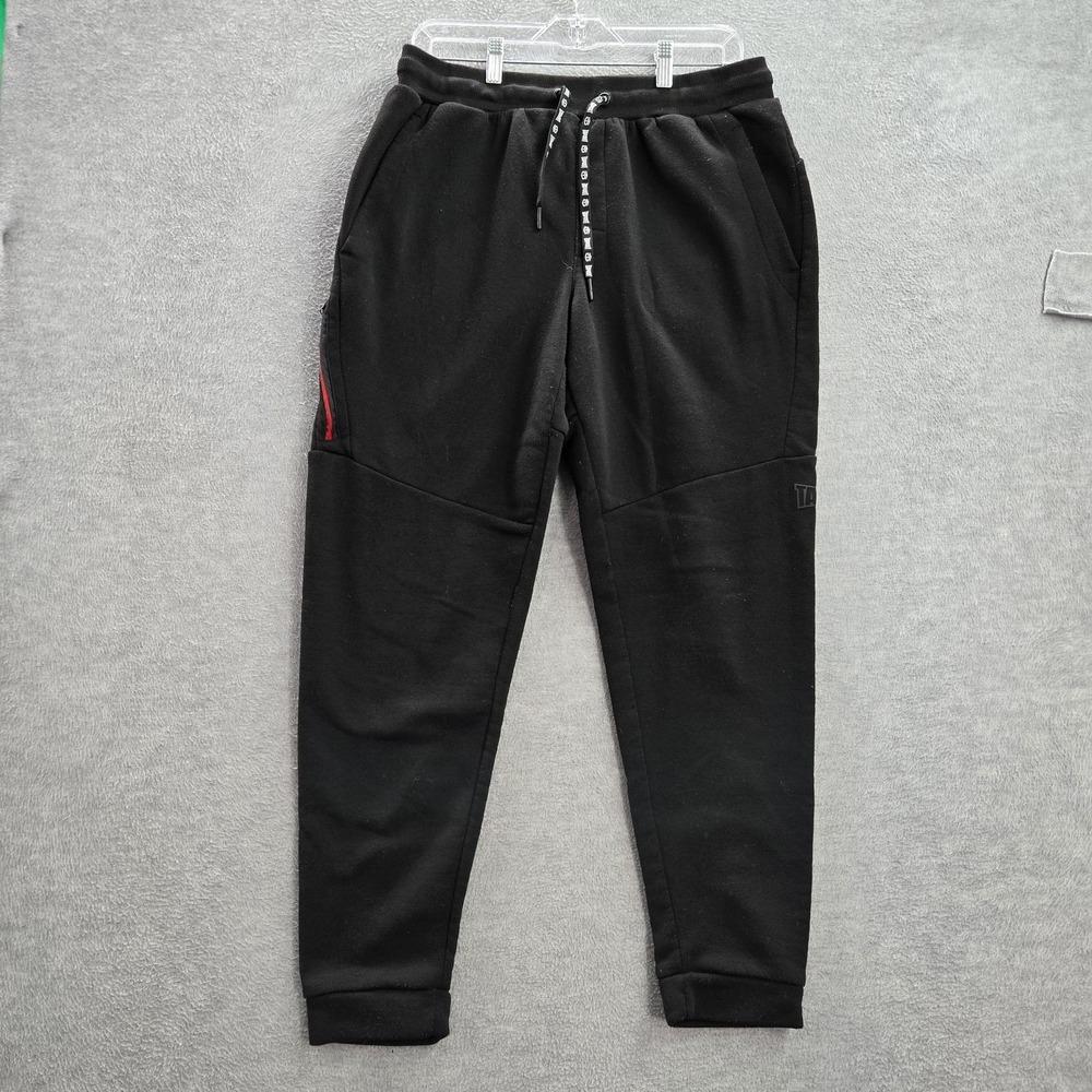 Tapout Men‎ Activewear Pants L Black Sweatpants WWE Logo Jogger